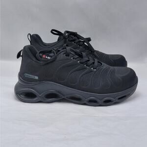 Larnmern Womens Steel Toe Safety Work Shoes Sneakers Size 7 Black Grunge Outdoor